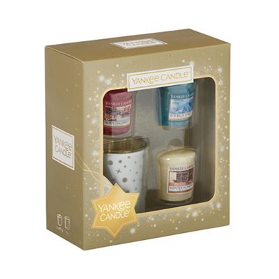 Yankee Candle - Pack of 3 votive candle and holder gift set