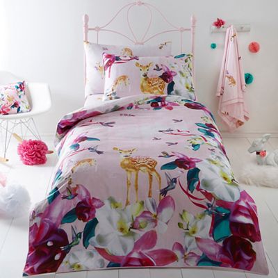 bakerted baker multicoloured 'deer' bedding set | debenhams