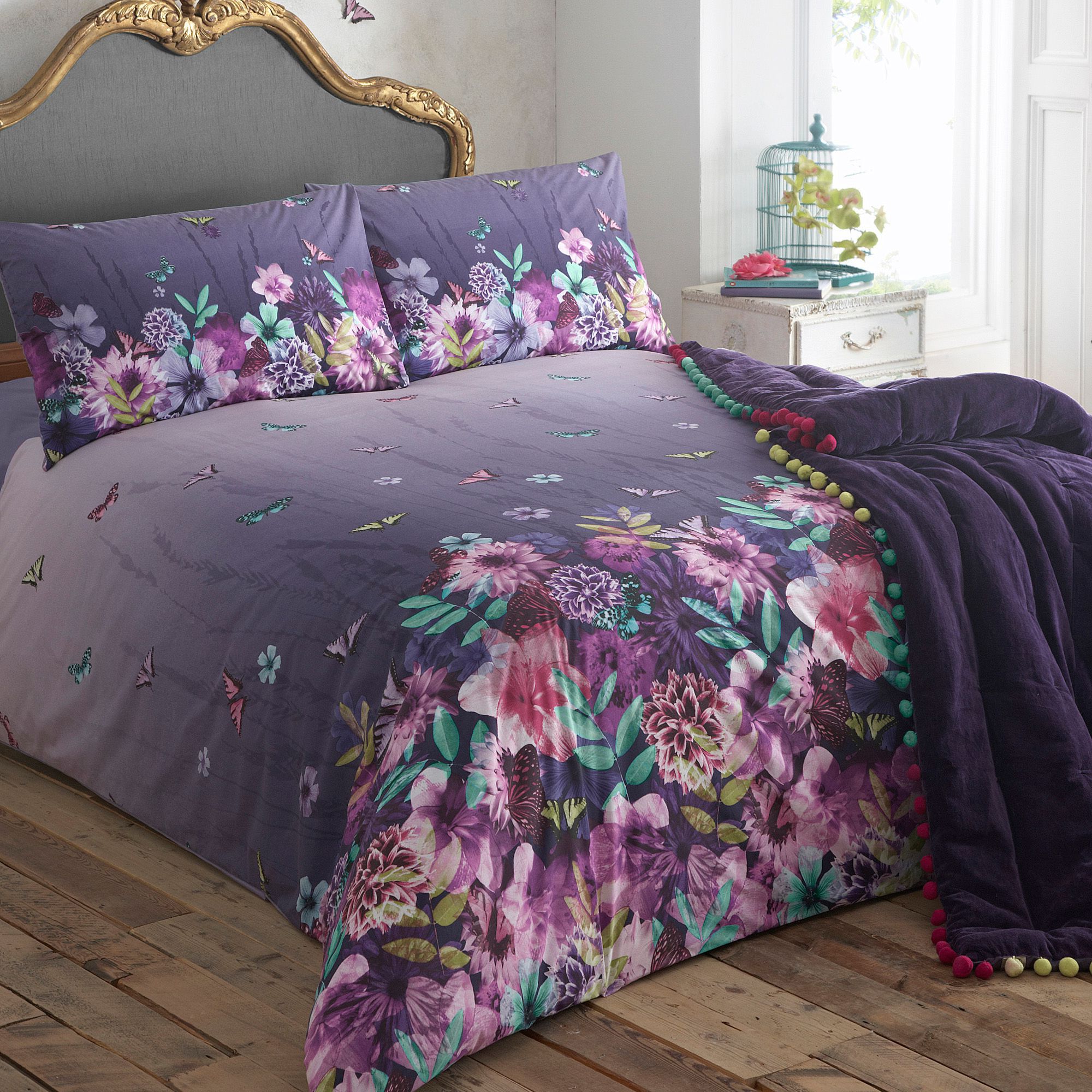 Mw By Matthew Williamson Purple Erfly Garden Bedding Set Details About Mw By Matthew Williamson Purple Erfly Garden Bedding Set