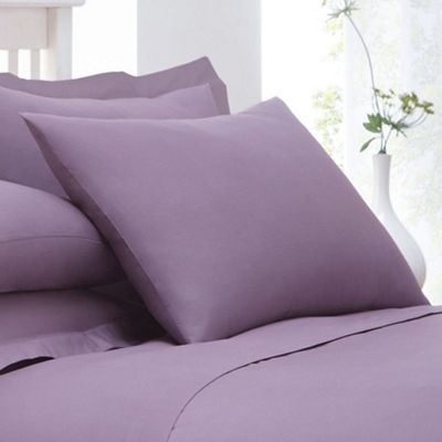 Home Collection - Lilac cotton rich percale pillow case pair