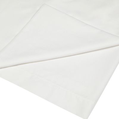 Home Collection - White cotton rich percale flat sheet