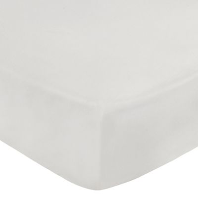 Home Collection - Cream cotton rich percale fitted sheet