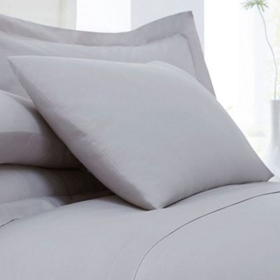 Home Collection - Silver cotton rich percale pillow case pair