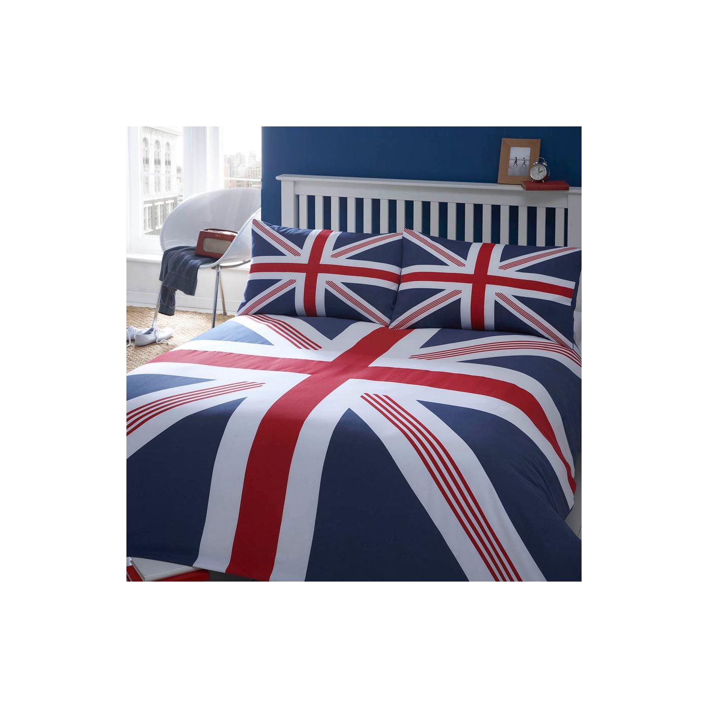 Blue Union Jack bed linen