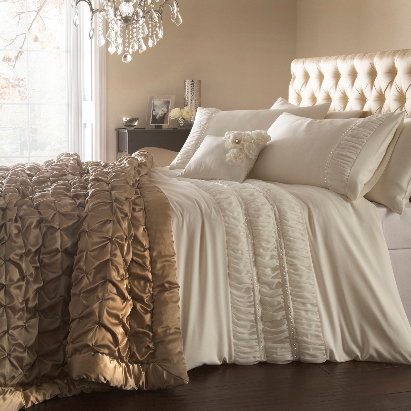 Star by Julien Macdonald Cream Monroe bed linen