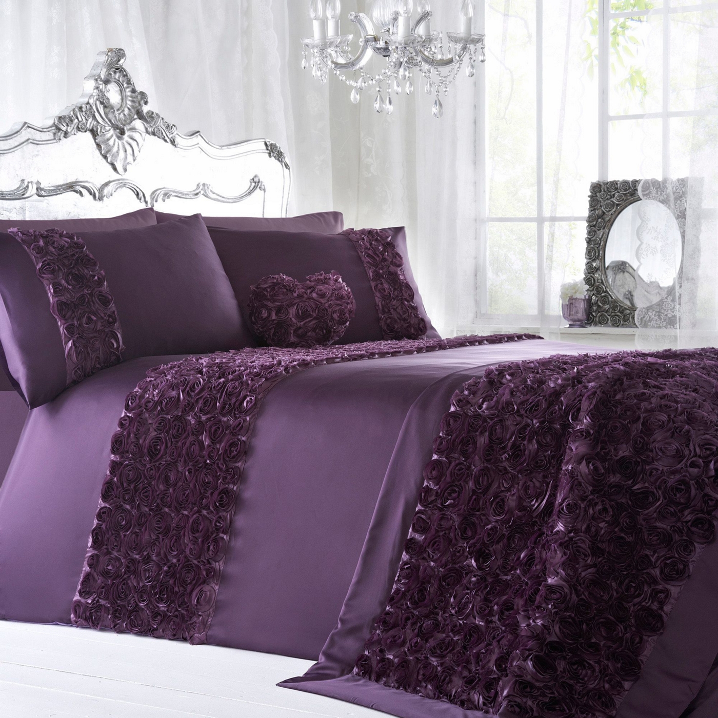 Star by Julien Macdonald Purple Antoinette bed linen