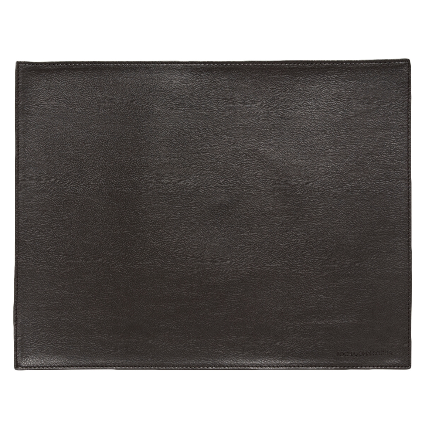 RJR.John Rocha Single brown faux leather placemat