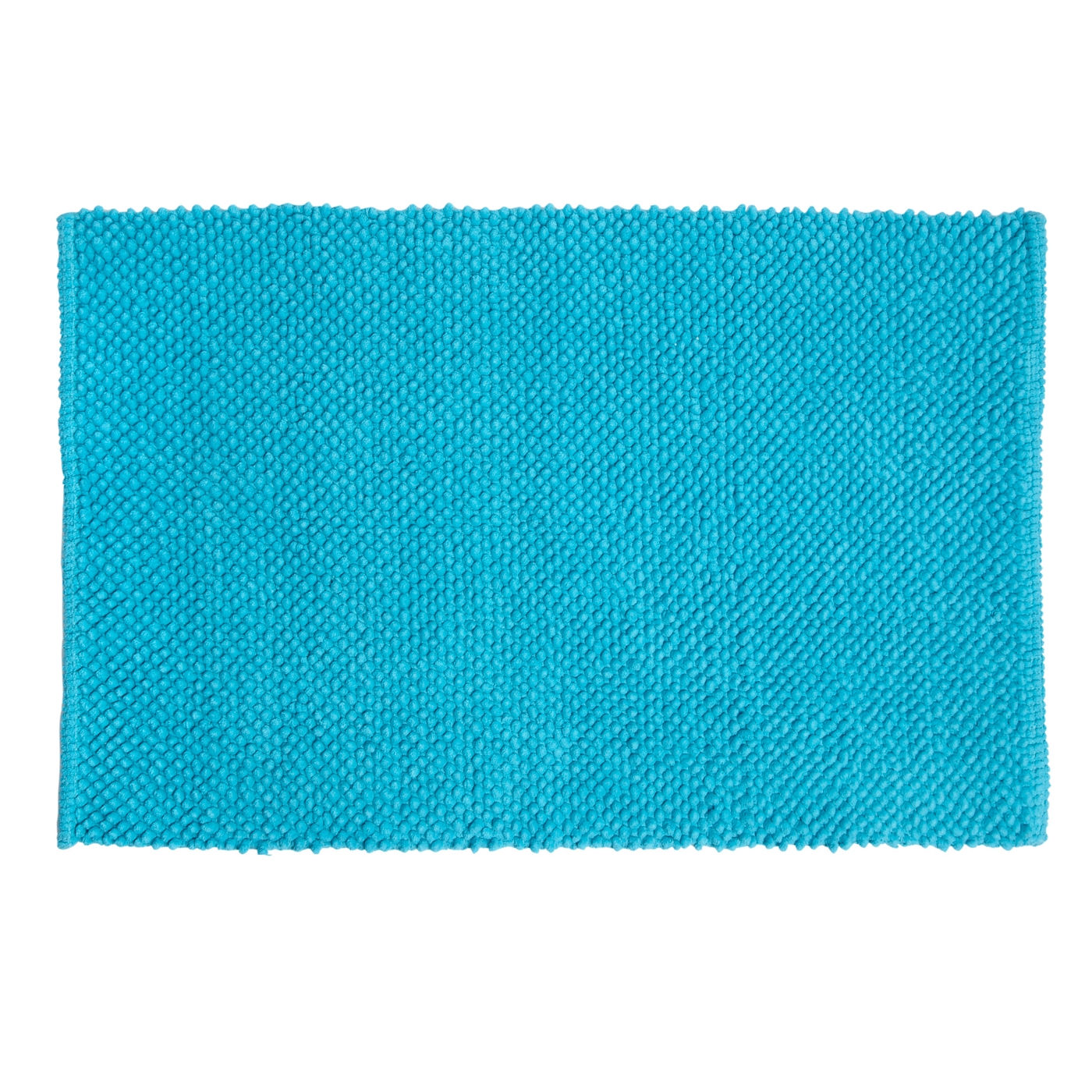 Light turquoise small bobble bath mat