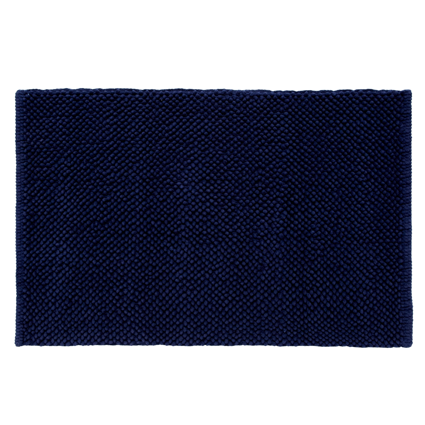 Navy bobble bath mat