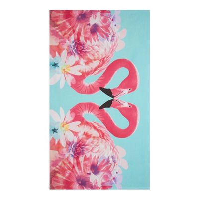 MW by Matthew Williamson - Multi-coloured flamingo print beach towel