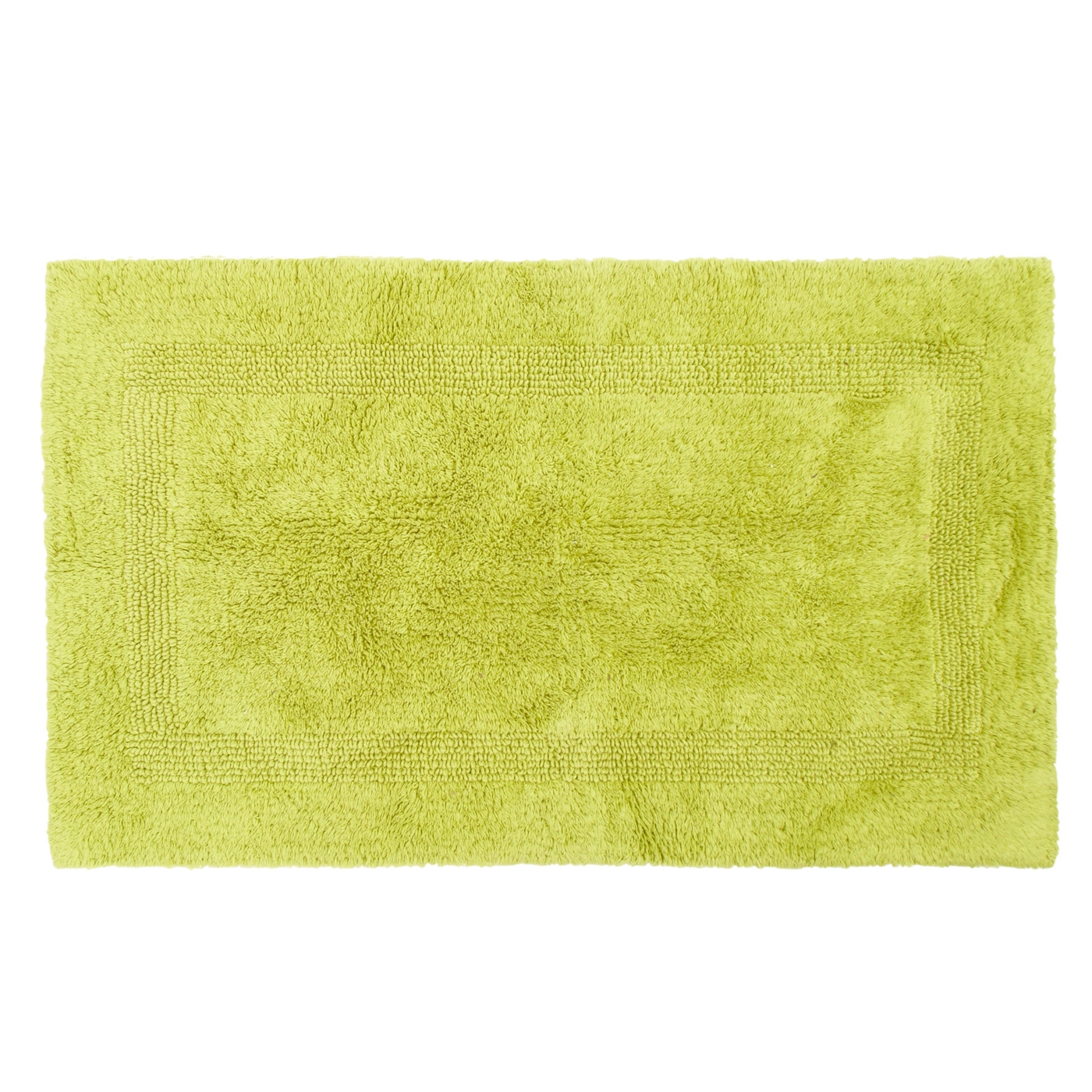 Lime green reversible bath mat