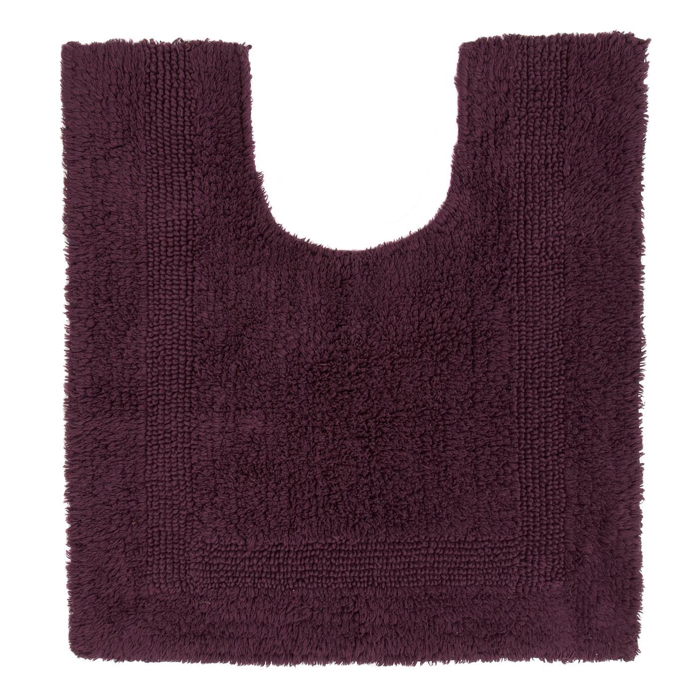 Dark purple pedestal bath mat