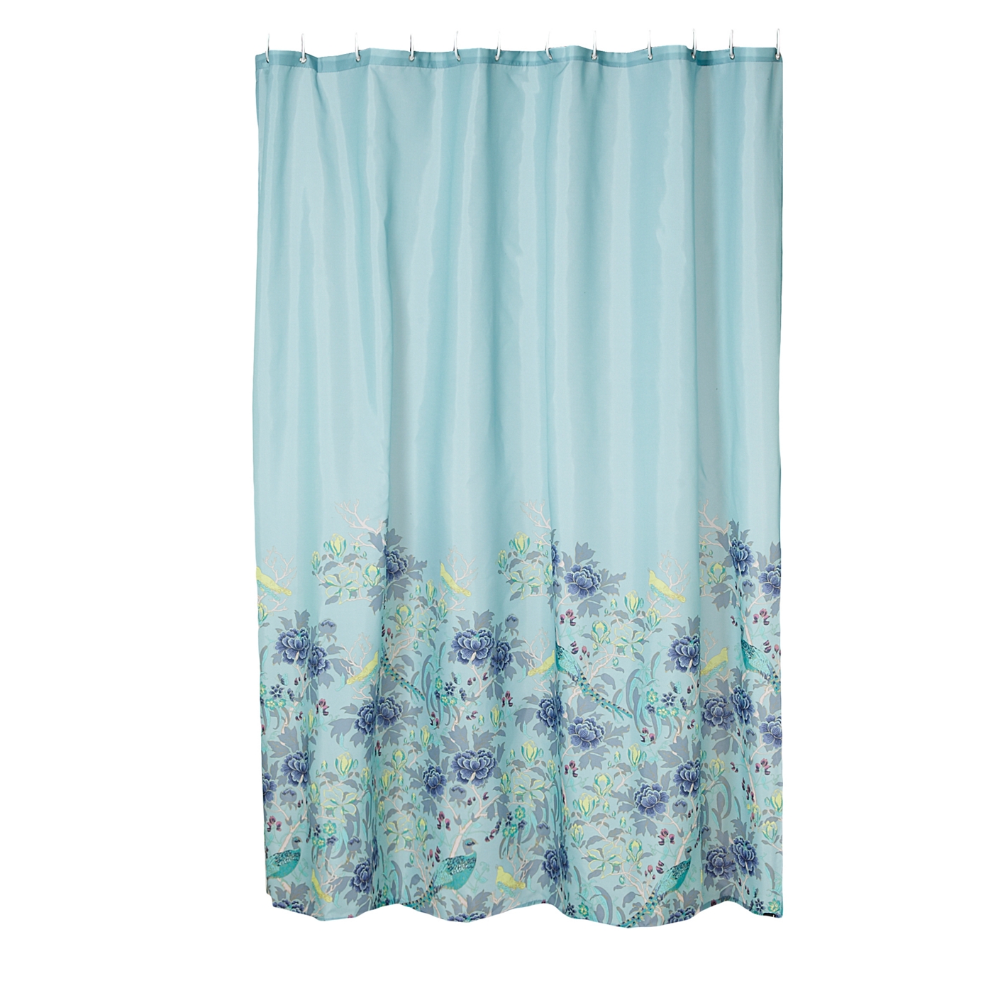 Butterfly Home by Matthew Williamson Turquoise peacock patterned shower curtain