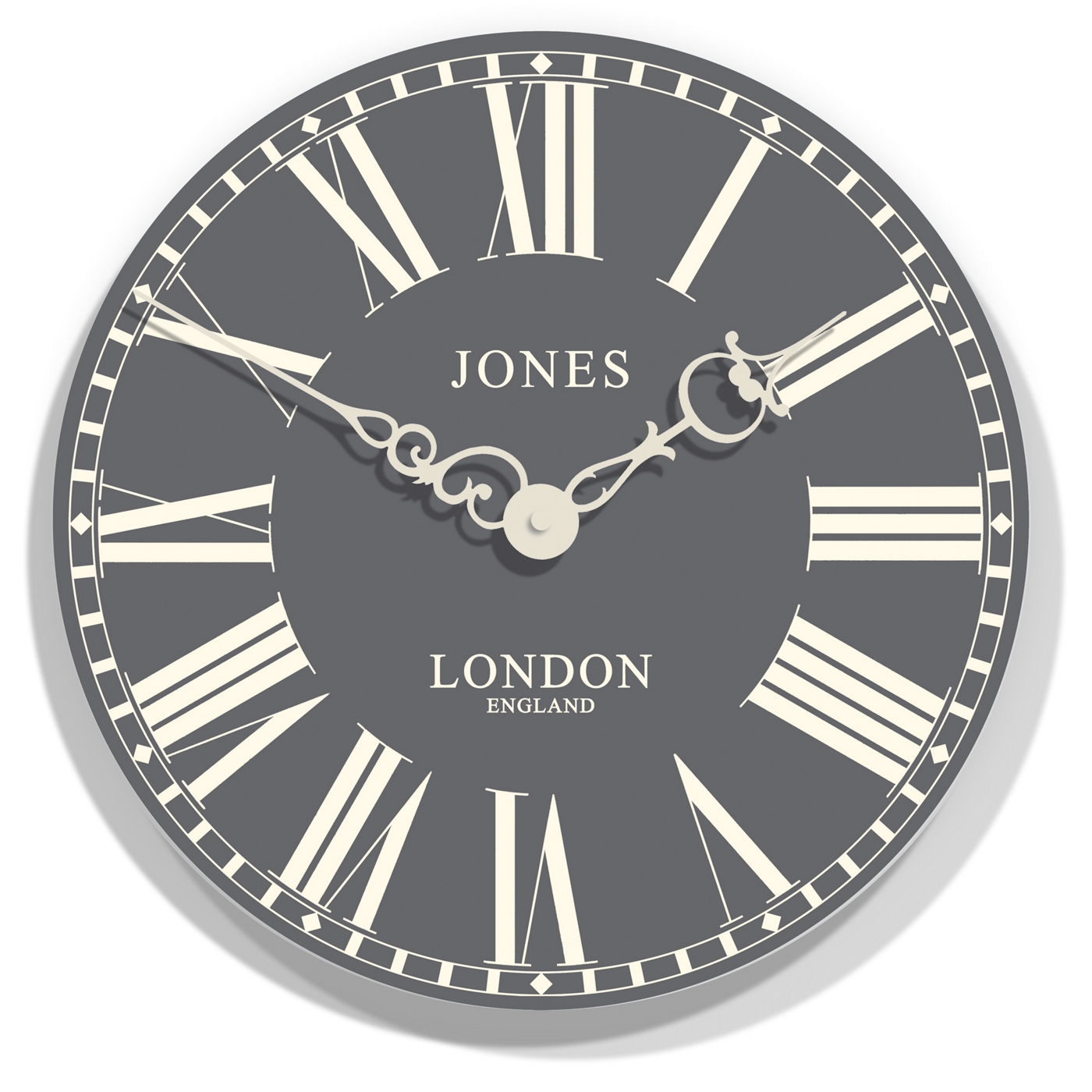 Jones Grey Suffolk wall clock