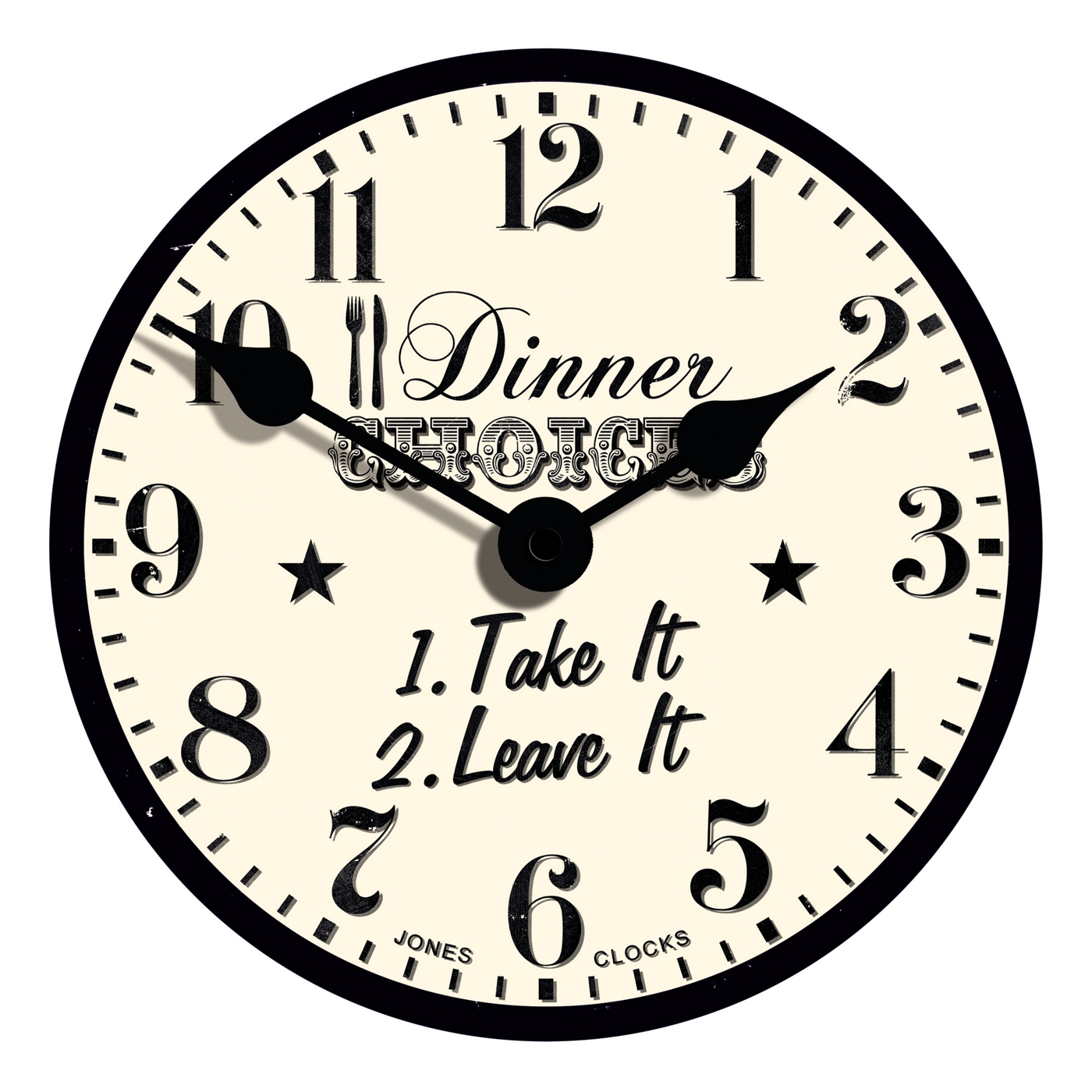 Jones Ivory Dinner Choices clock