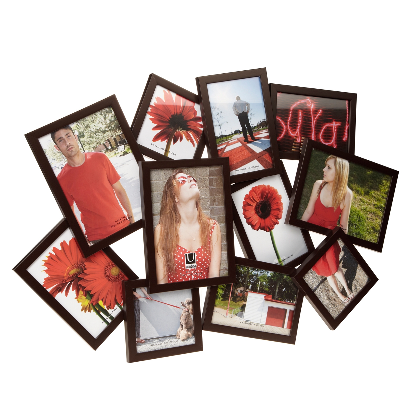 Umbra Dark brown Mosh multi photo frame