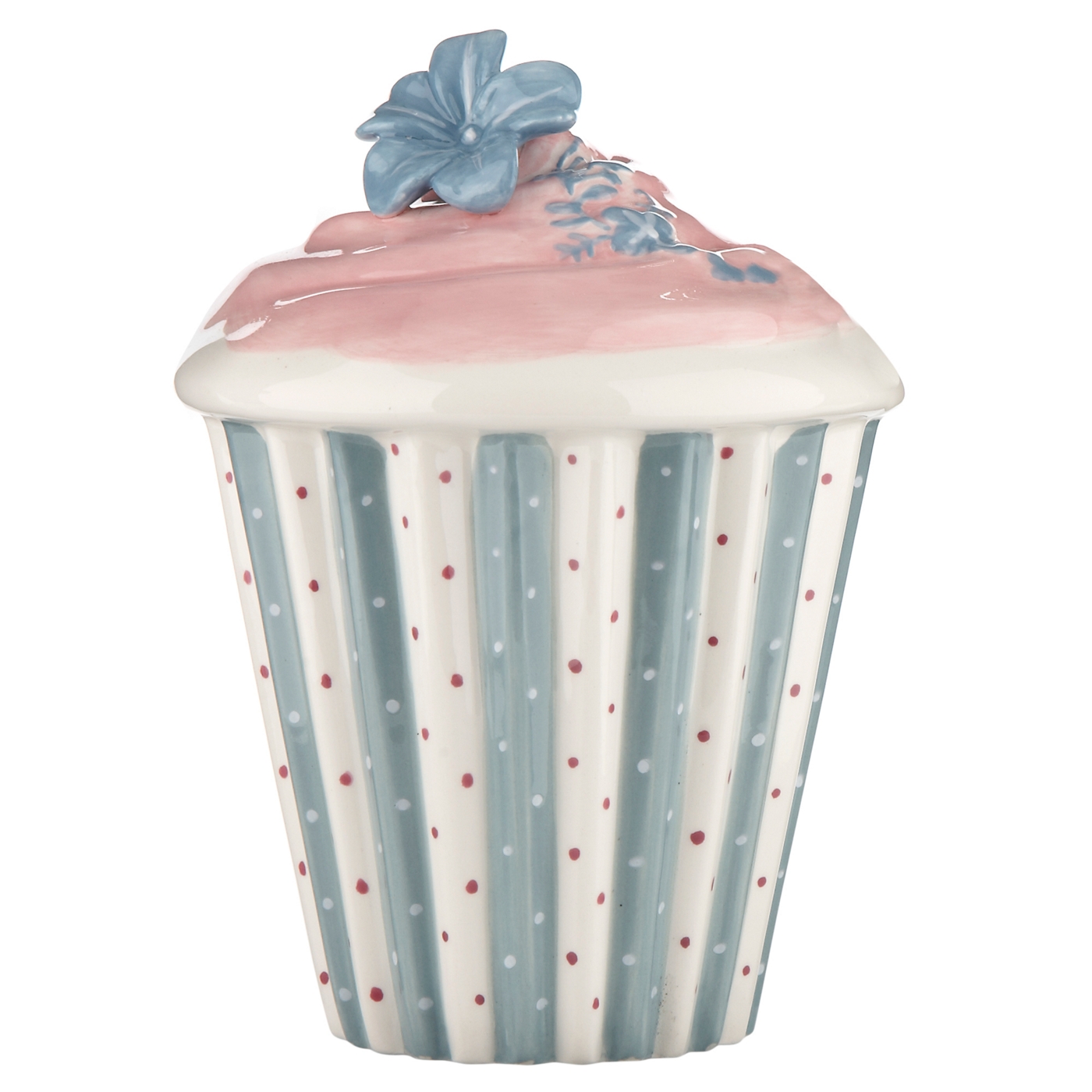 At home with Ashley Thomas White cupcake shaped money box