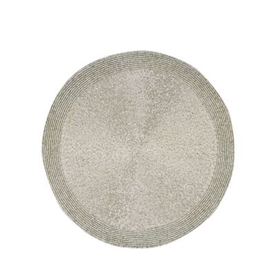 Debenhams - Silver beaded placemat