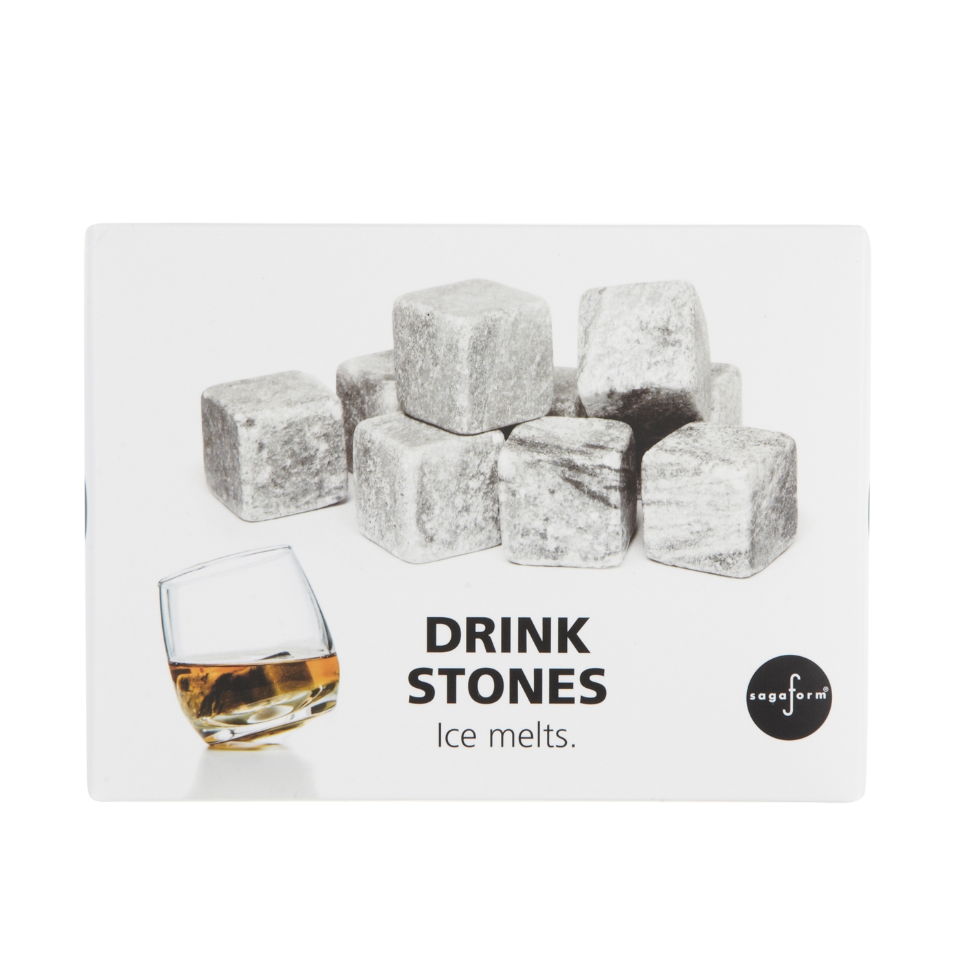 Sagaform Set of nine grey drink stones