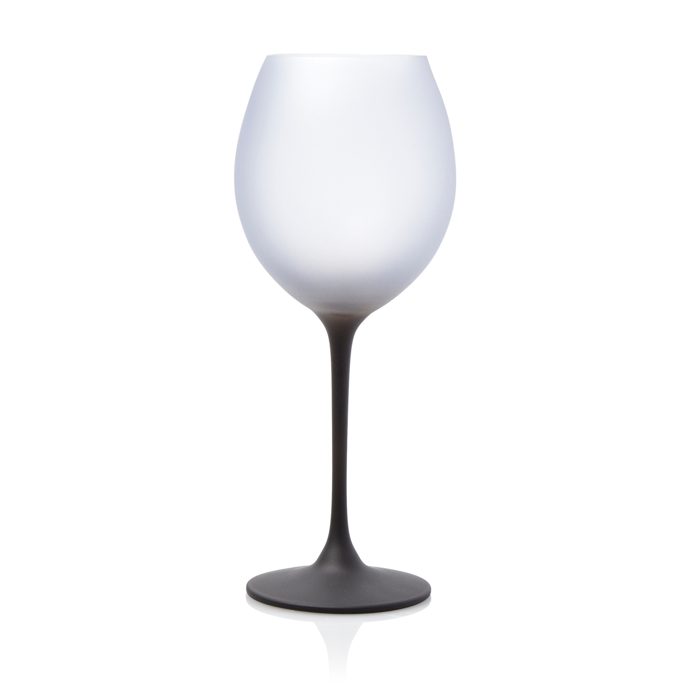 Betty Jackson.Black Graded dark blue wine glass