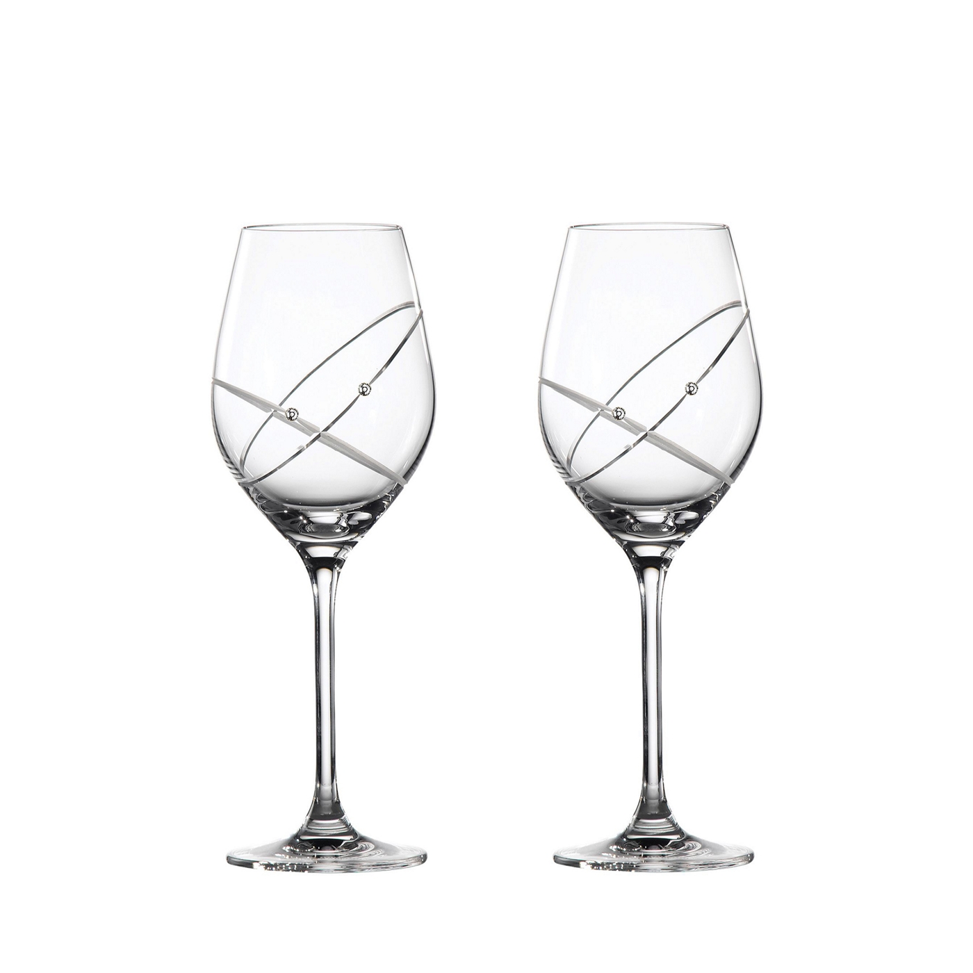 Royal Doulton Royal Doulton set of two crystaline With this ring wine glasses