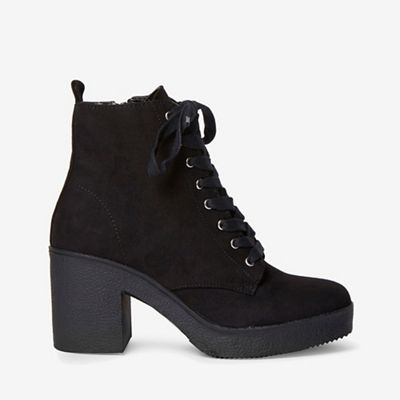 black lace up boots dorothy perkins