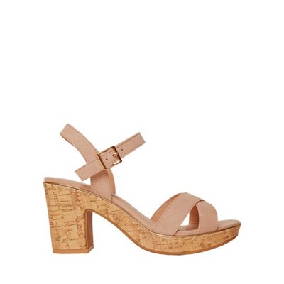 wide fit blush sandals