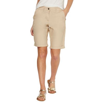 poplin knee length shorts