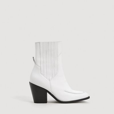 mango white boots