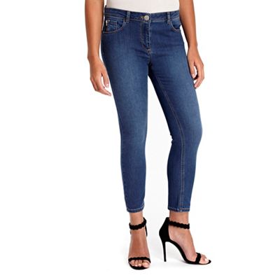 Wallis Petite midwash imogen jeans | Debenhams
