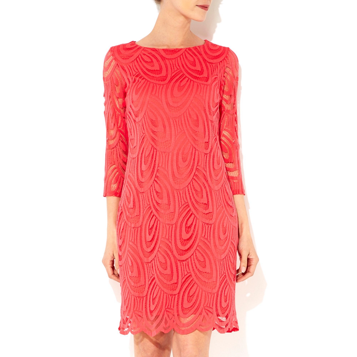 Wallis Pink petite lace dress