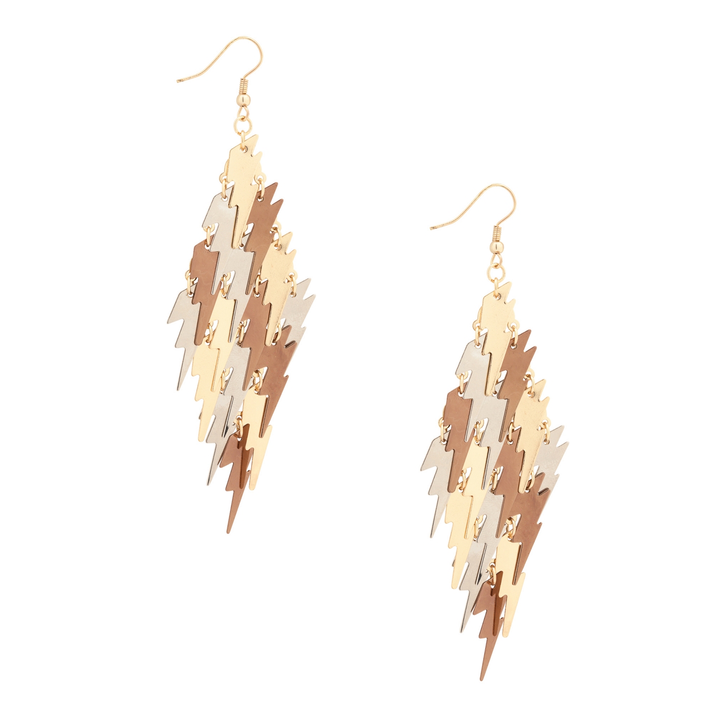 Star by Julien Macdonald Mixed metal lightning drop chandelier earring