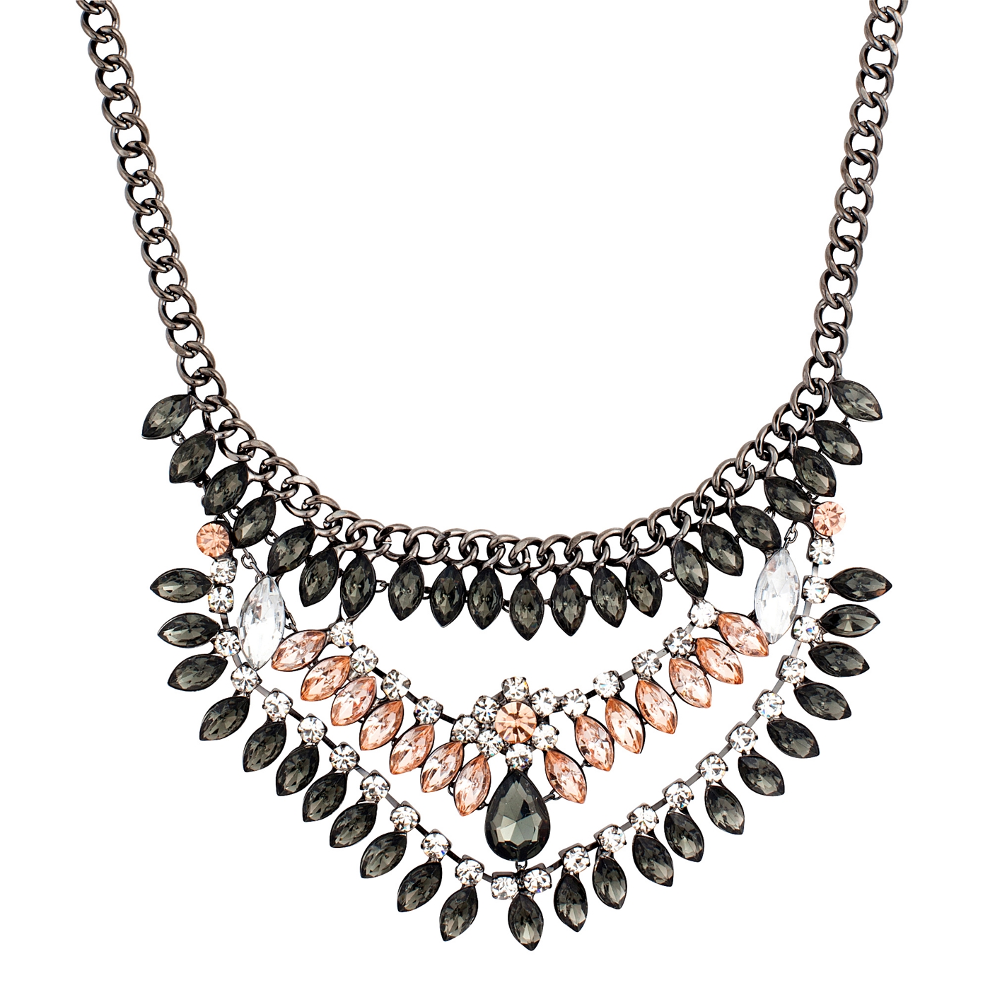 Red Herring Statement crystal necklace