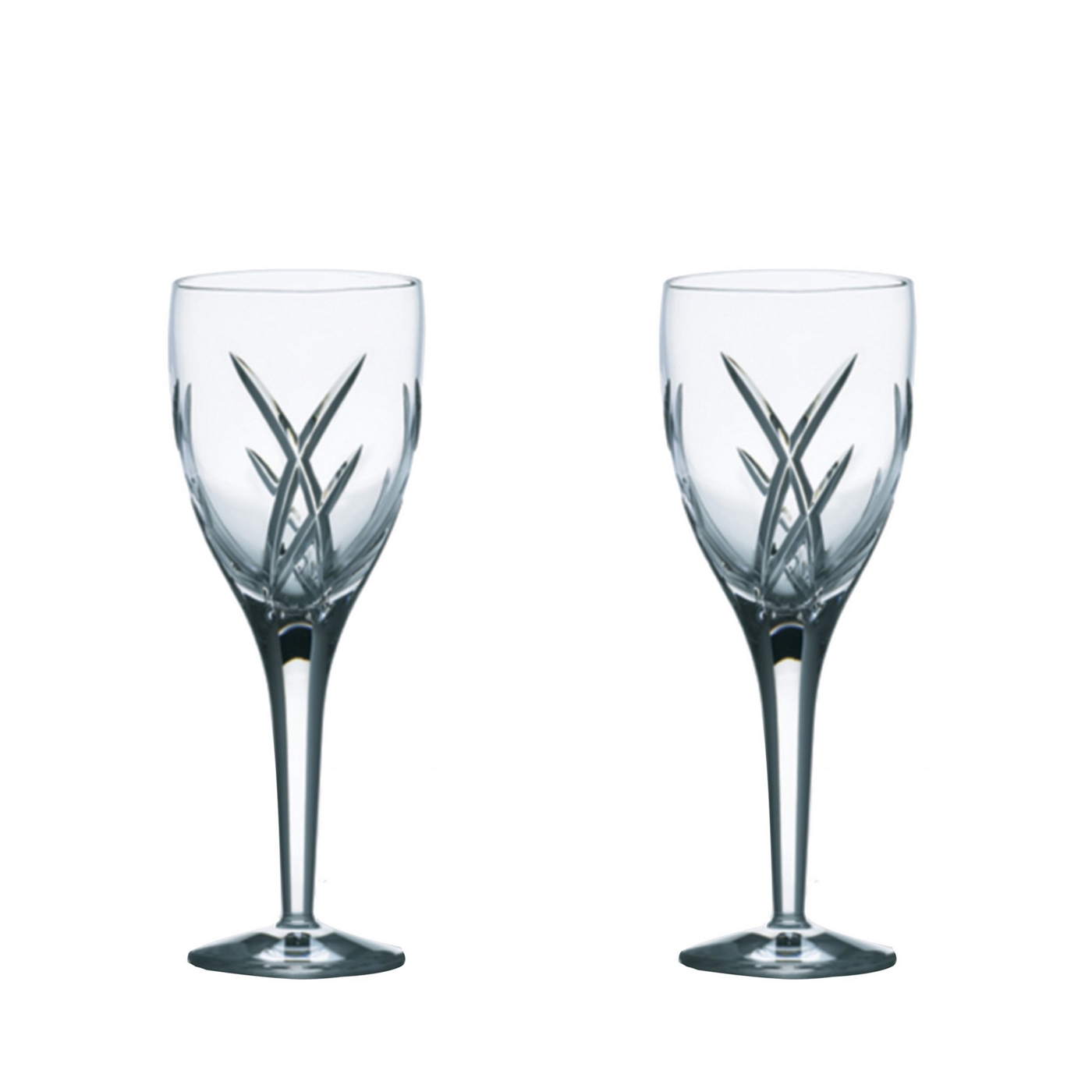 John Rocha at Waterford Crystal Set of two Signature 24% lead crystal wine glasses
