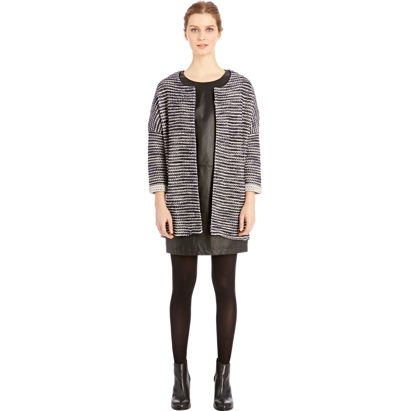 Warehouse Warehouse boucle longline jacket