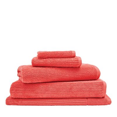 Sheridan Bright orange 'Living Textures' towels | Debenhams