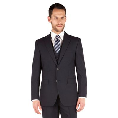 Thomas Nash Navy plain regular fit 2 button suit jacket | Debenhams