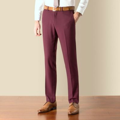 Red Herring Mulberry shade slim fit suit trouser | Debenhams