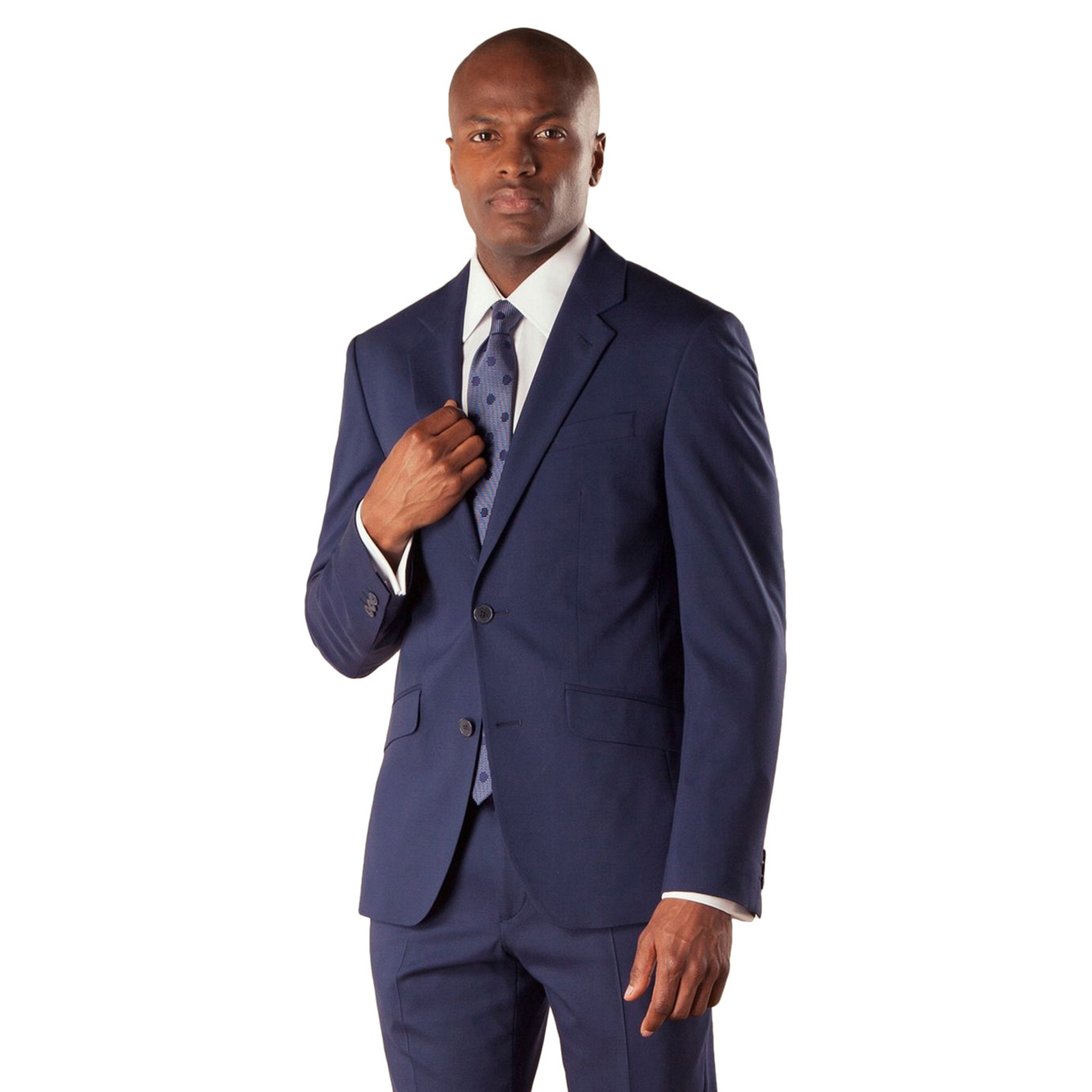 Stvdio by Jeff Banks Blue tonic 2 button soft tailoring suit jacket