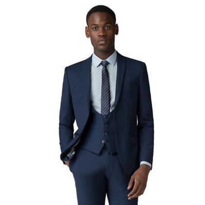 Red Herring Sapphire blue twill slim fit 2 button suit- | Debenhams