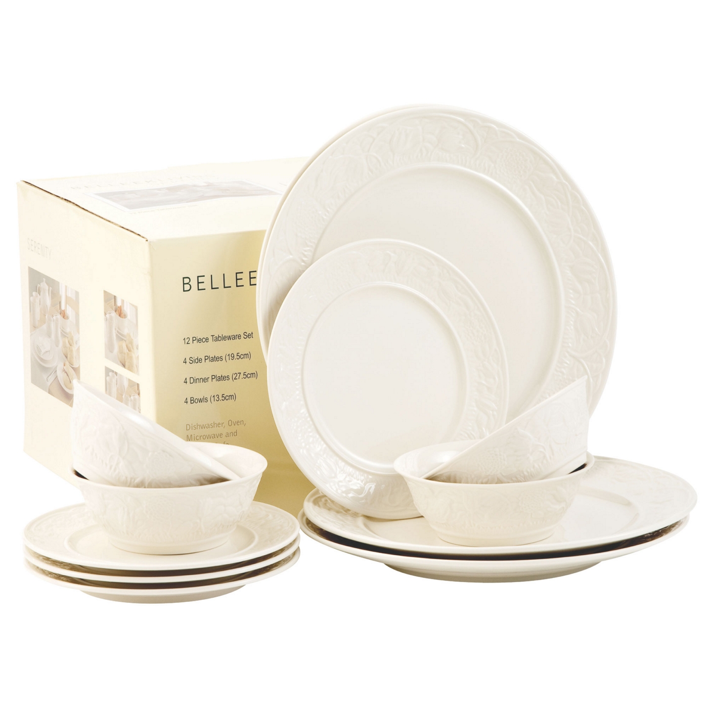 Belleek Living Ivory Serenity 12 Piece Box Set