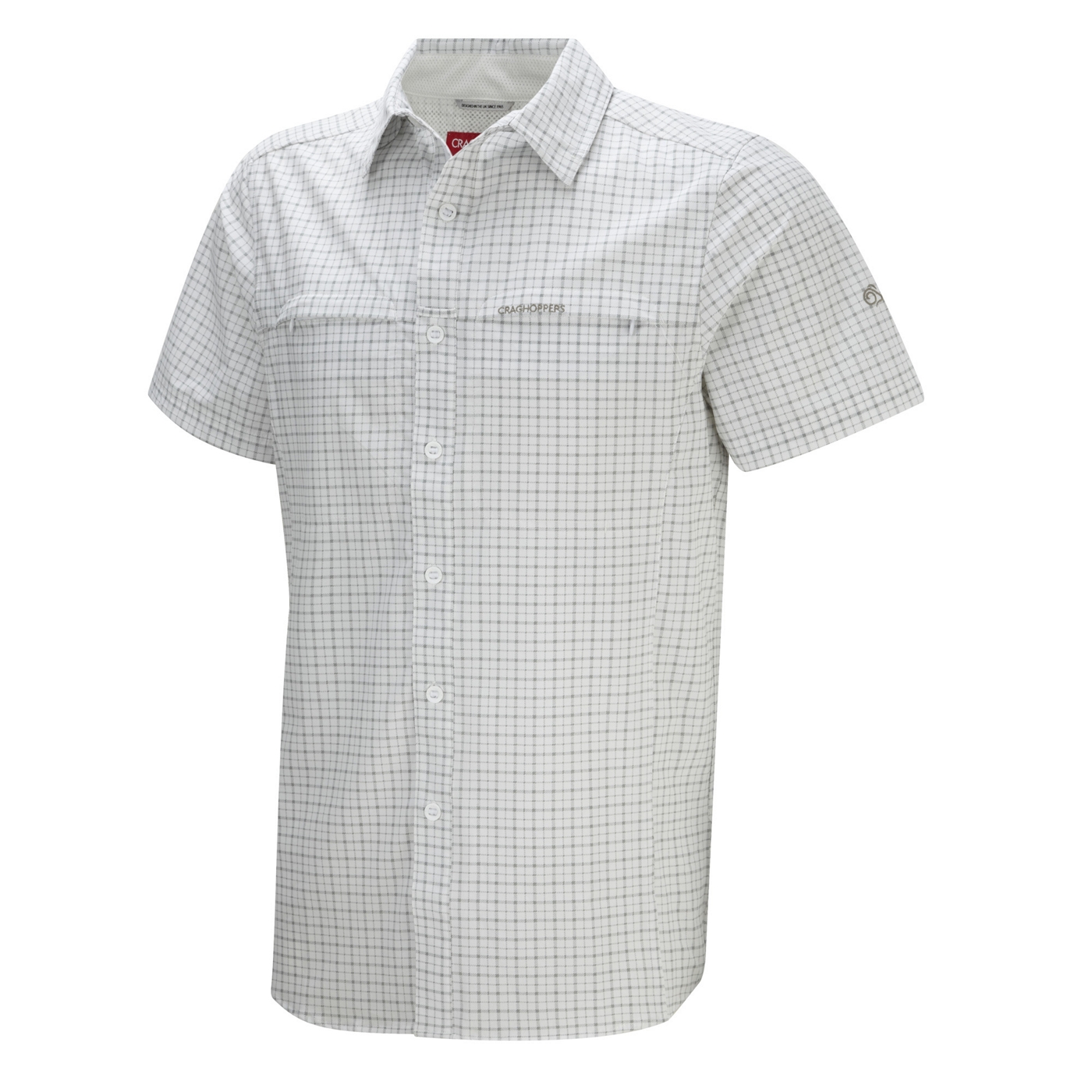 Craghoppers Granite NosiLife Short Sleeved Check Shirt