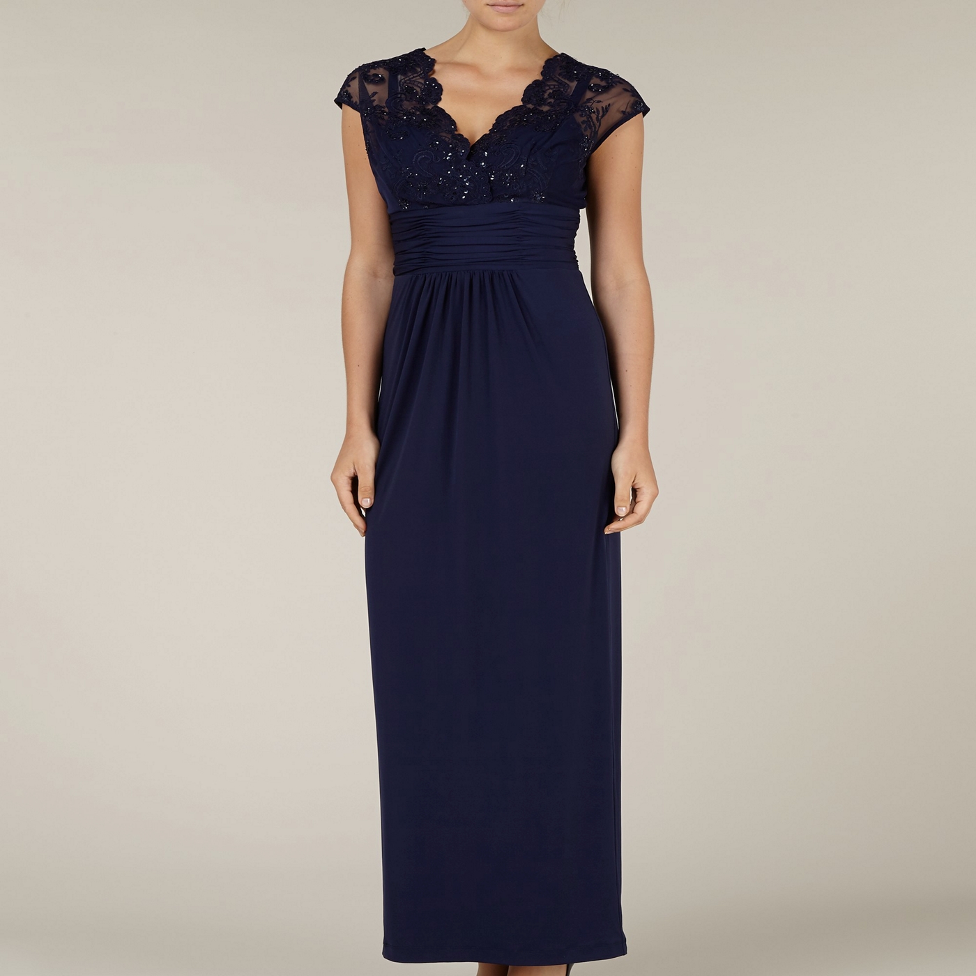 Alexon Lace Top Maxi Dress