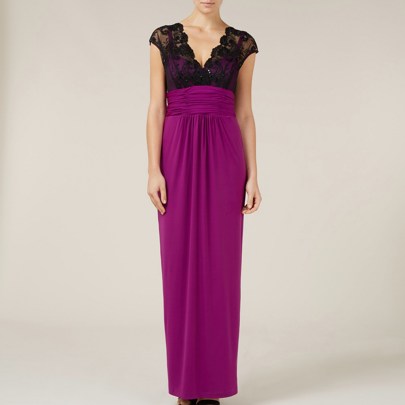 Alexon Lace Top Maxi Dress