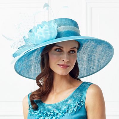 Turquoise Fascinators | Turquoise Hats | Turquoise Wedding Guest ...