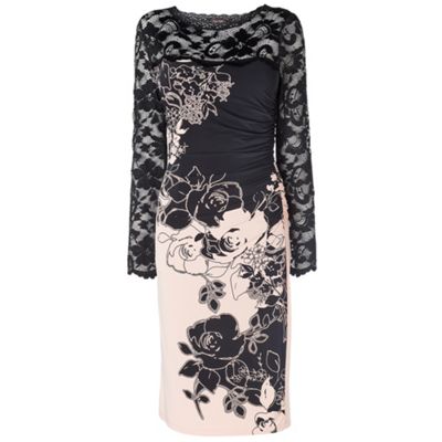 Black And Petal Veronica Print Dres   Day dresses   Dresses   Women  