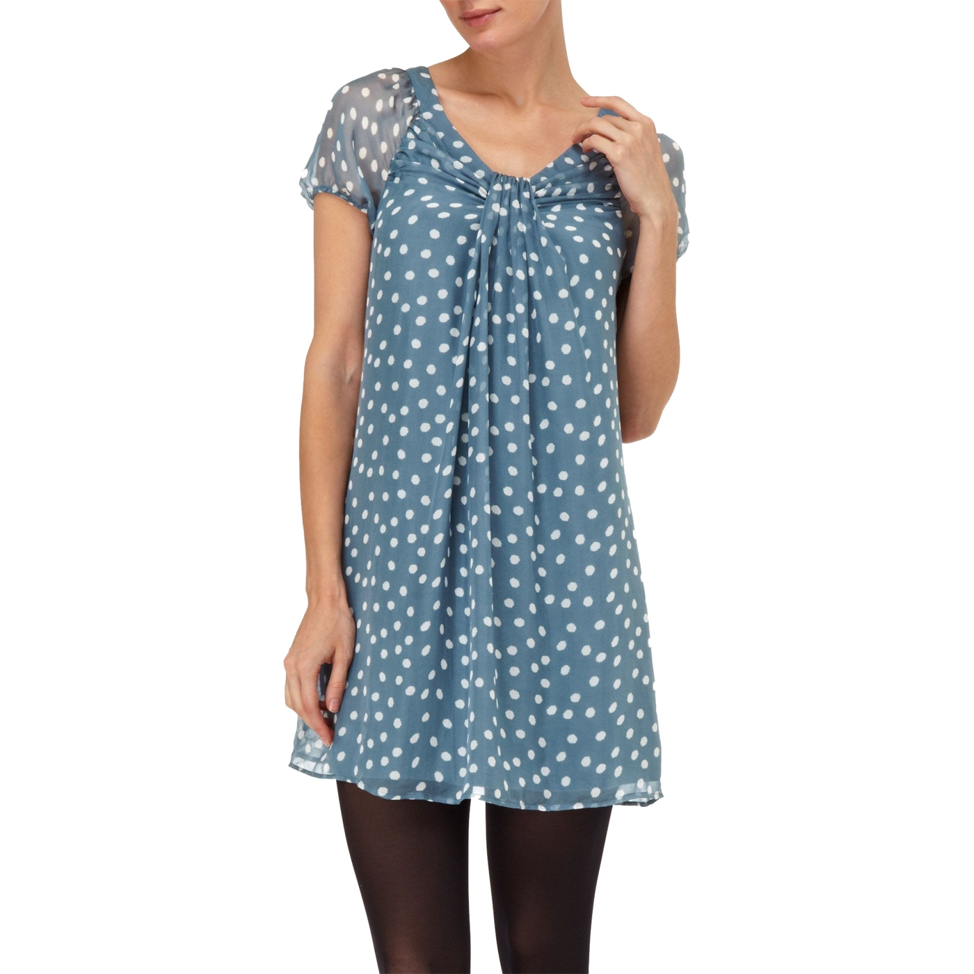 Phase Eight Airforce mischa spot silk dress