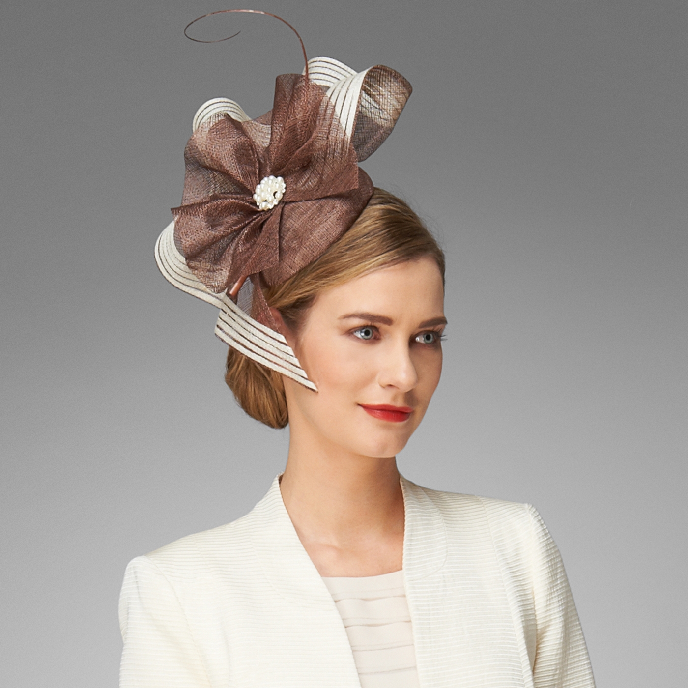 Phase Eight Praline And Cream Gracie Fascinator