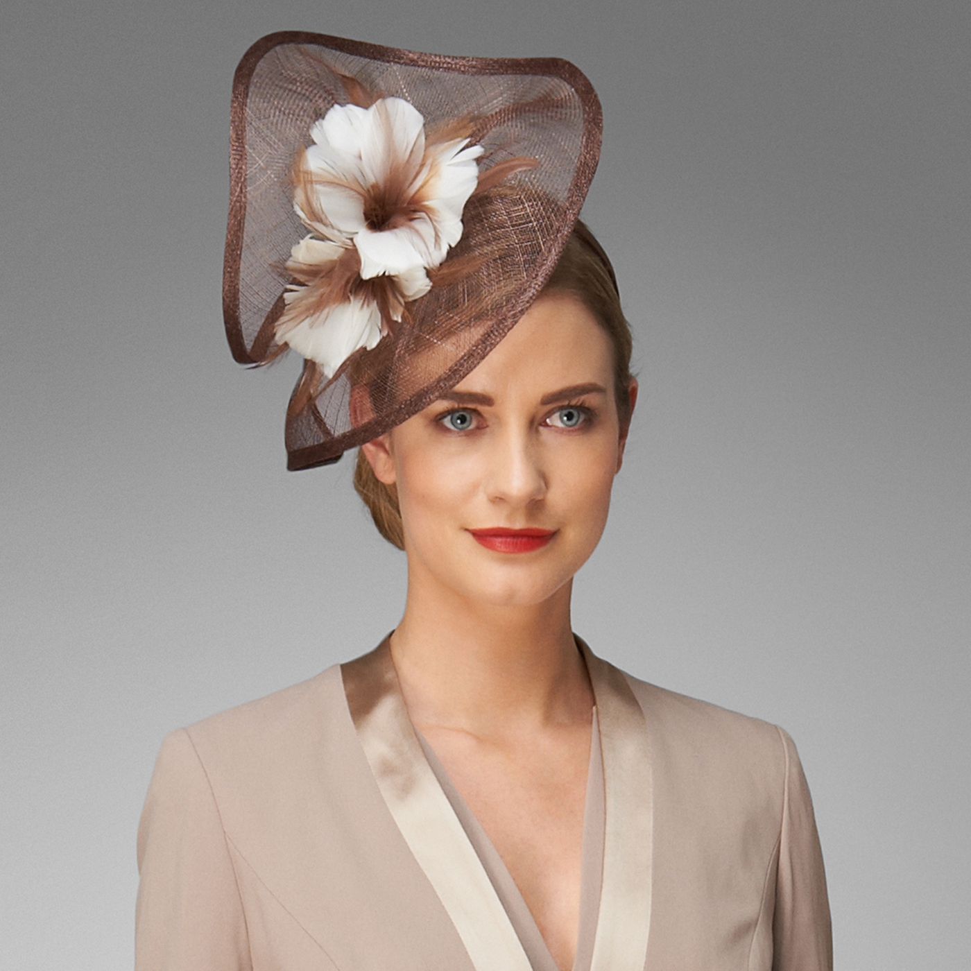 Phase Eight Praline And Cream Della Twist Fascinator