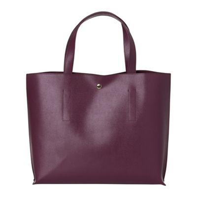 Phase Eight Burgundy sally leather shopper bag | Debenhams